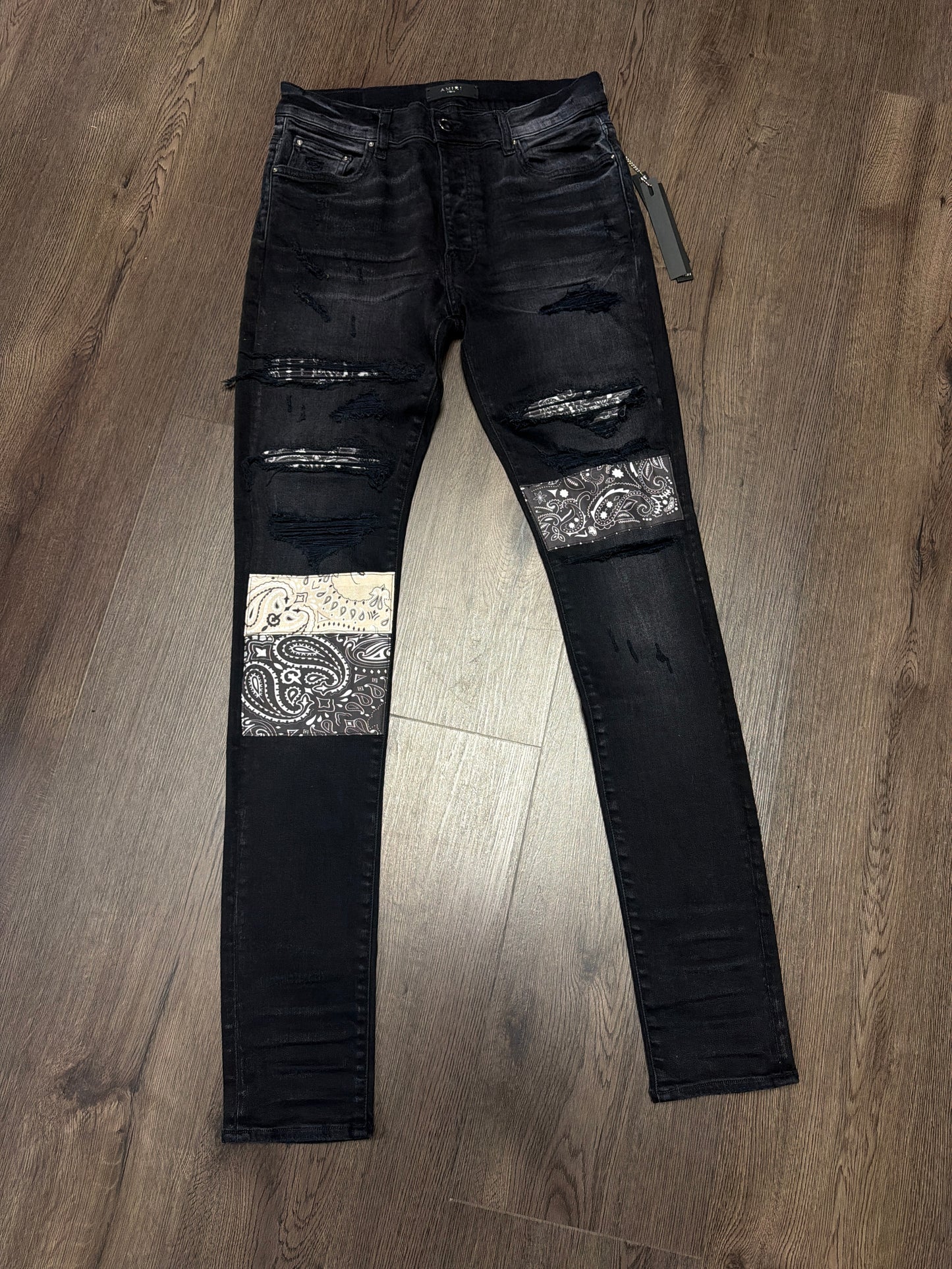 Amiri MX 1 Black Cream Bandana