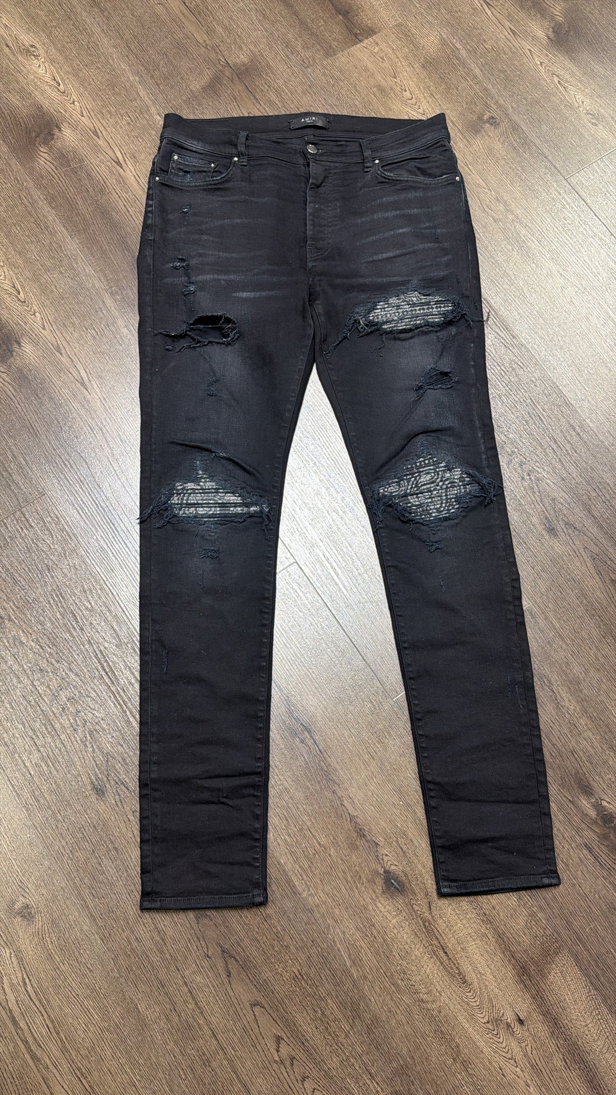 Amiri MX 1 Grey Bandana Patch