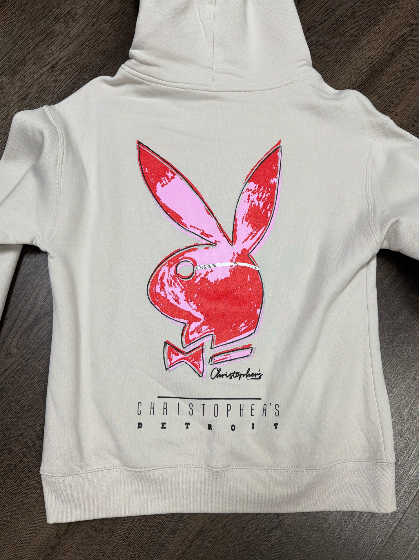 Chris Smokes Red/Pink Playboy Hoodie