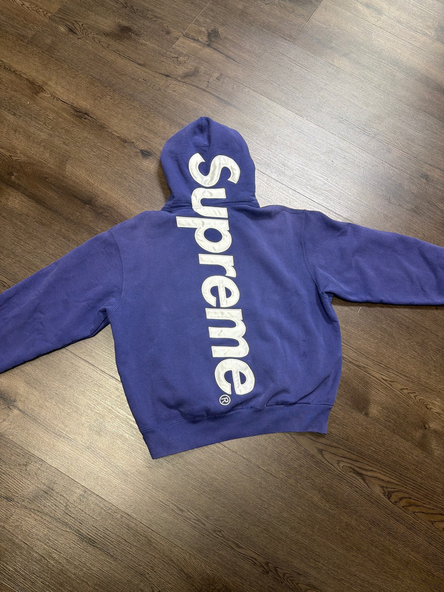 Supreme Purple Satin Hoodie