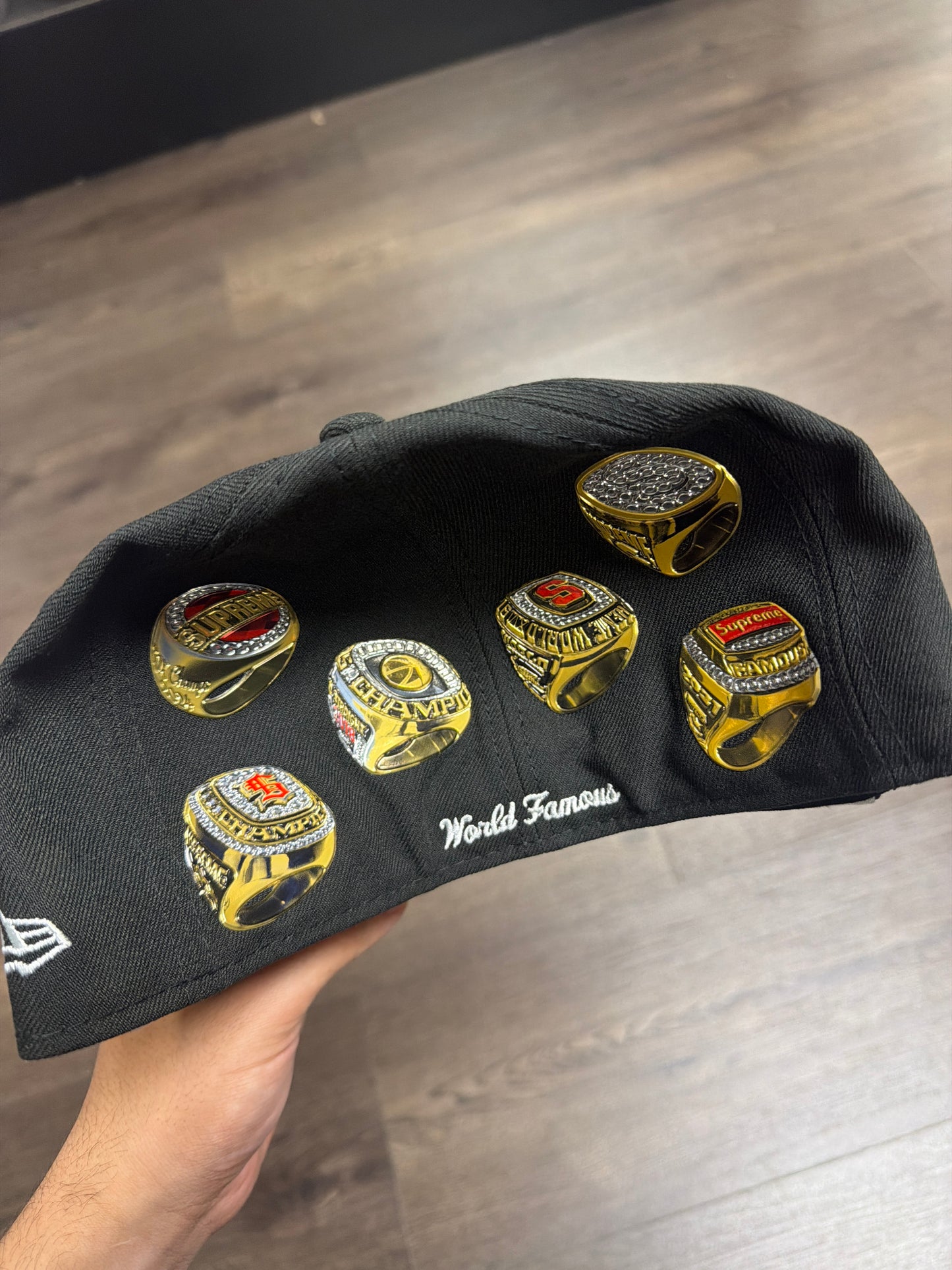 Supreme Black Box Logo Fitted Hat