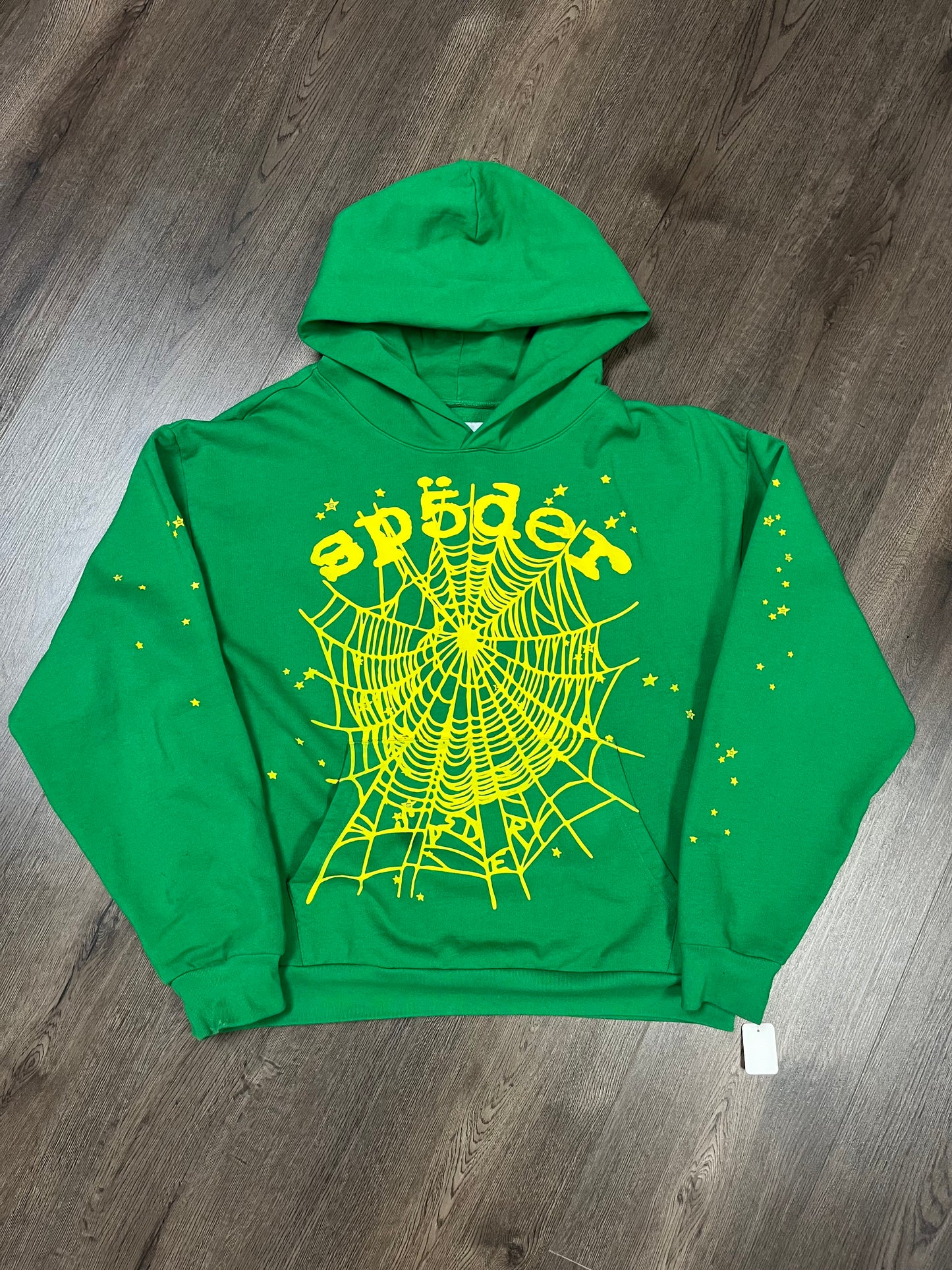 Sp5der Green/Yellow Hoodie