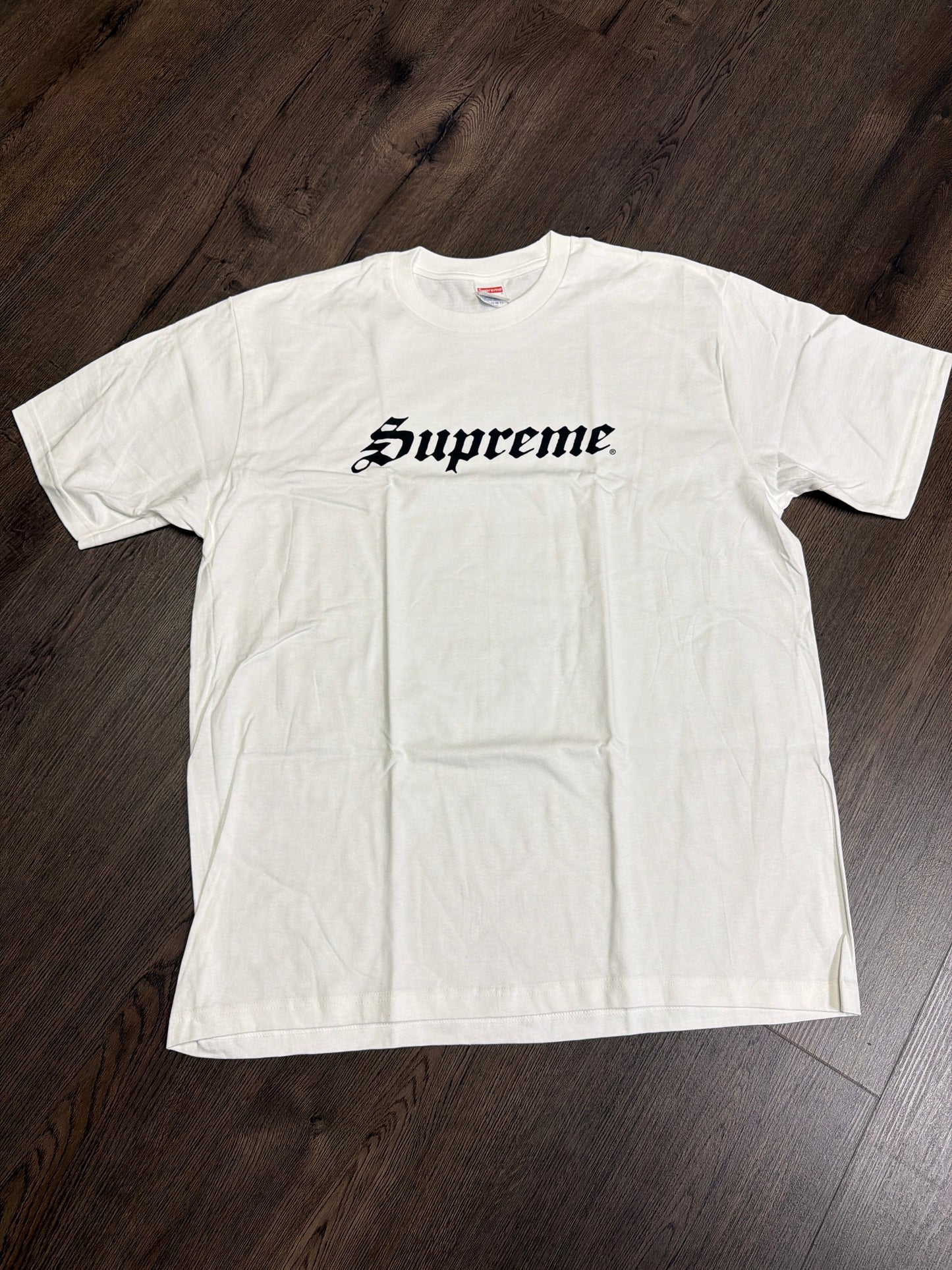 Supreme White Black Speed Tee