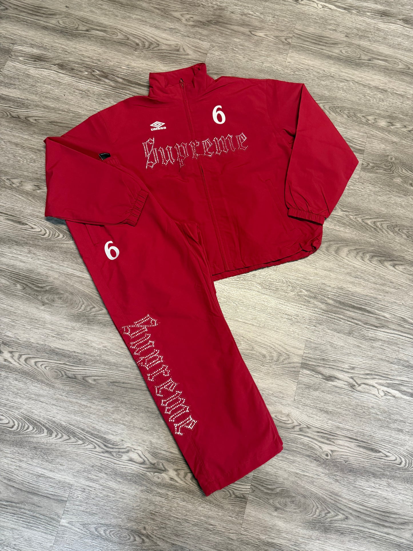 Supreme Rhinestone Red Track Set