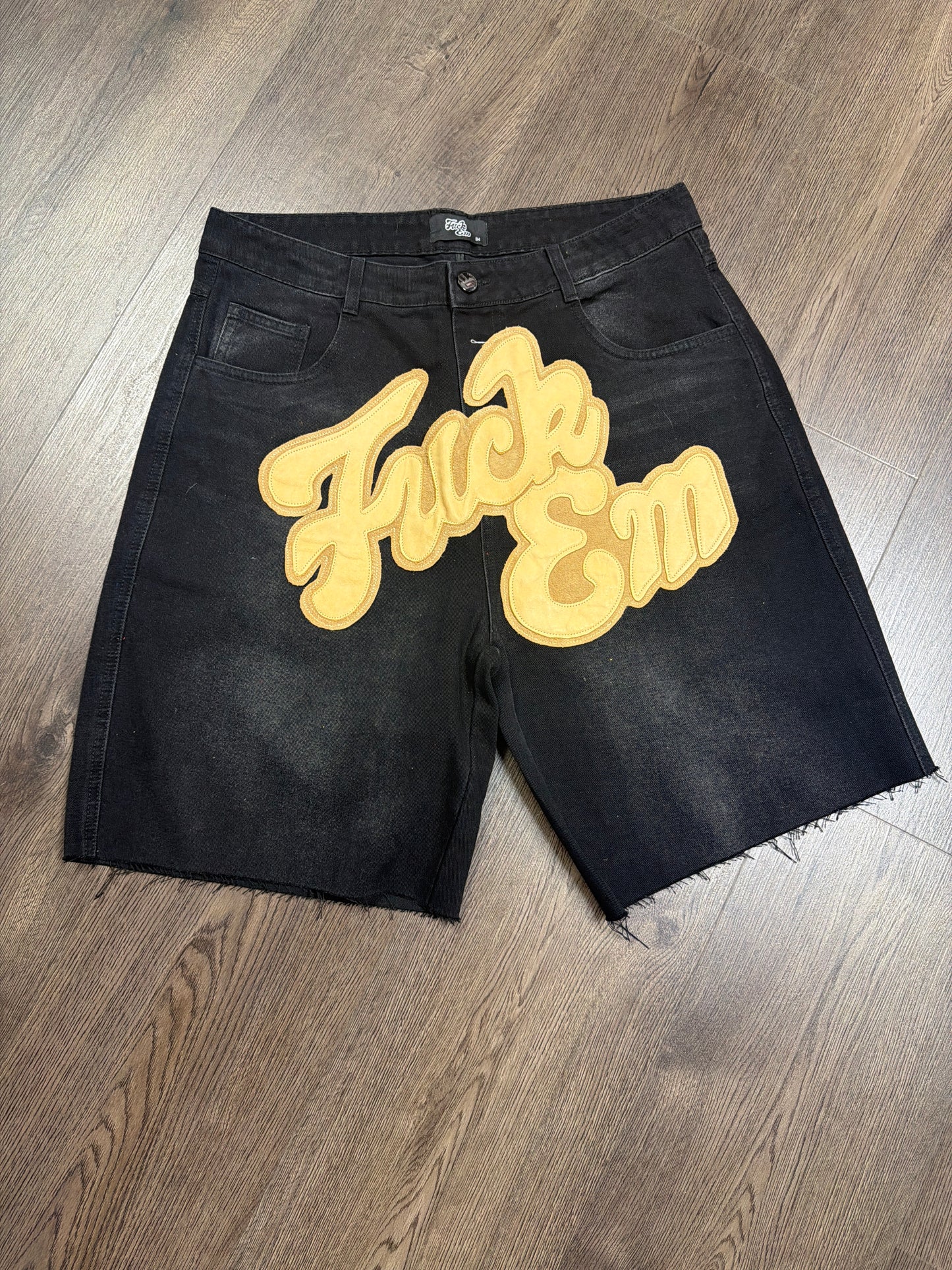 Fuck Em Jorts Cream Patch