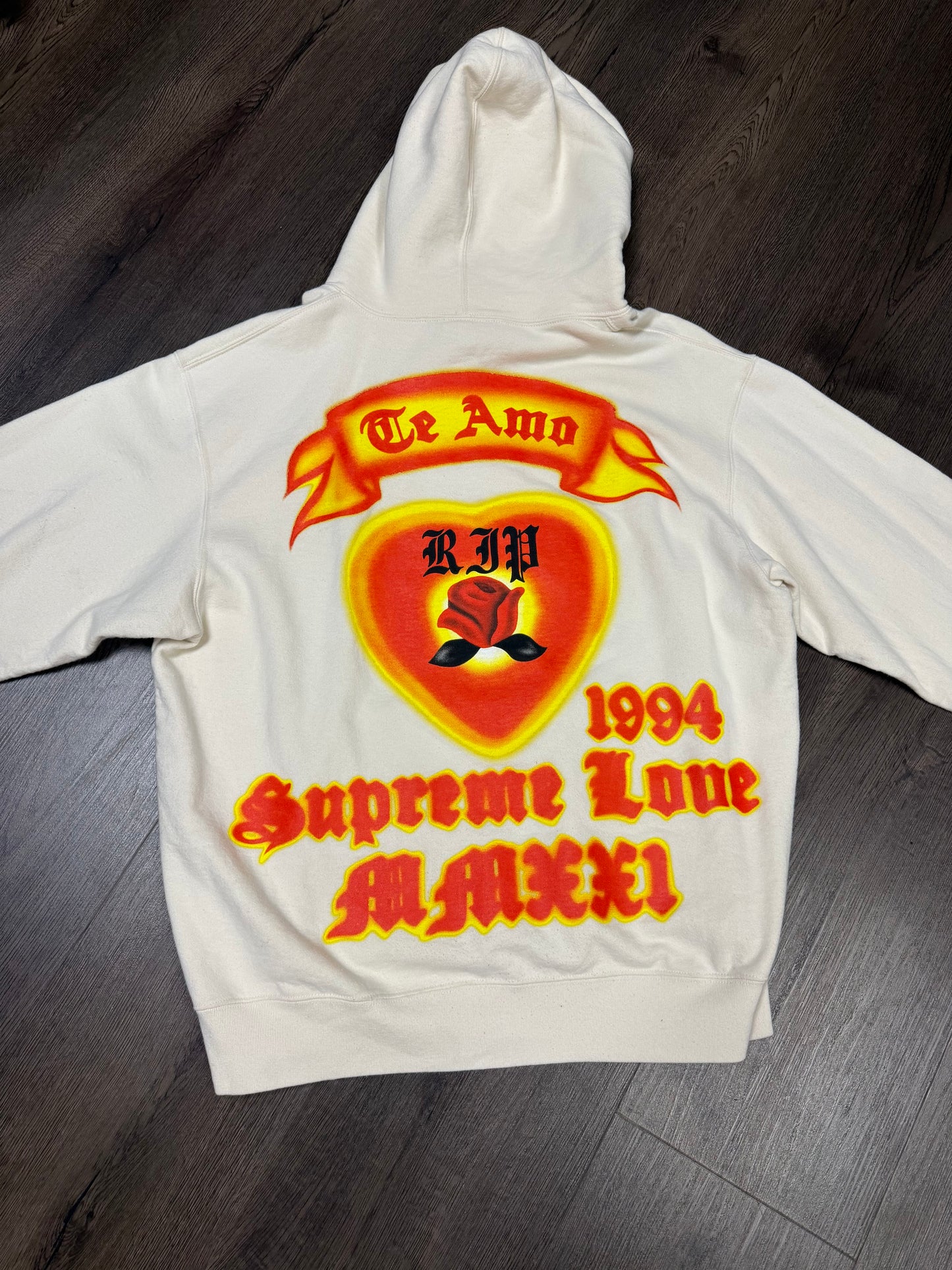Supreme Love Hoodie Cream
