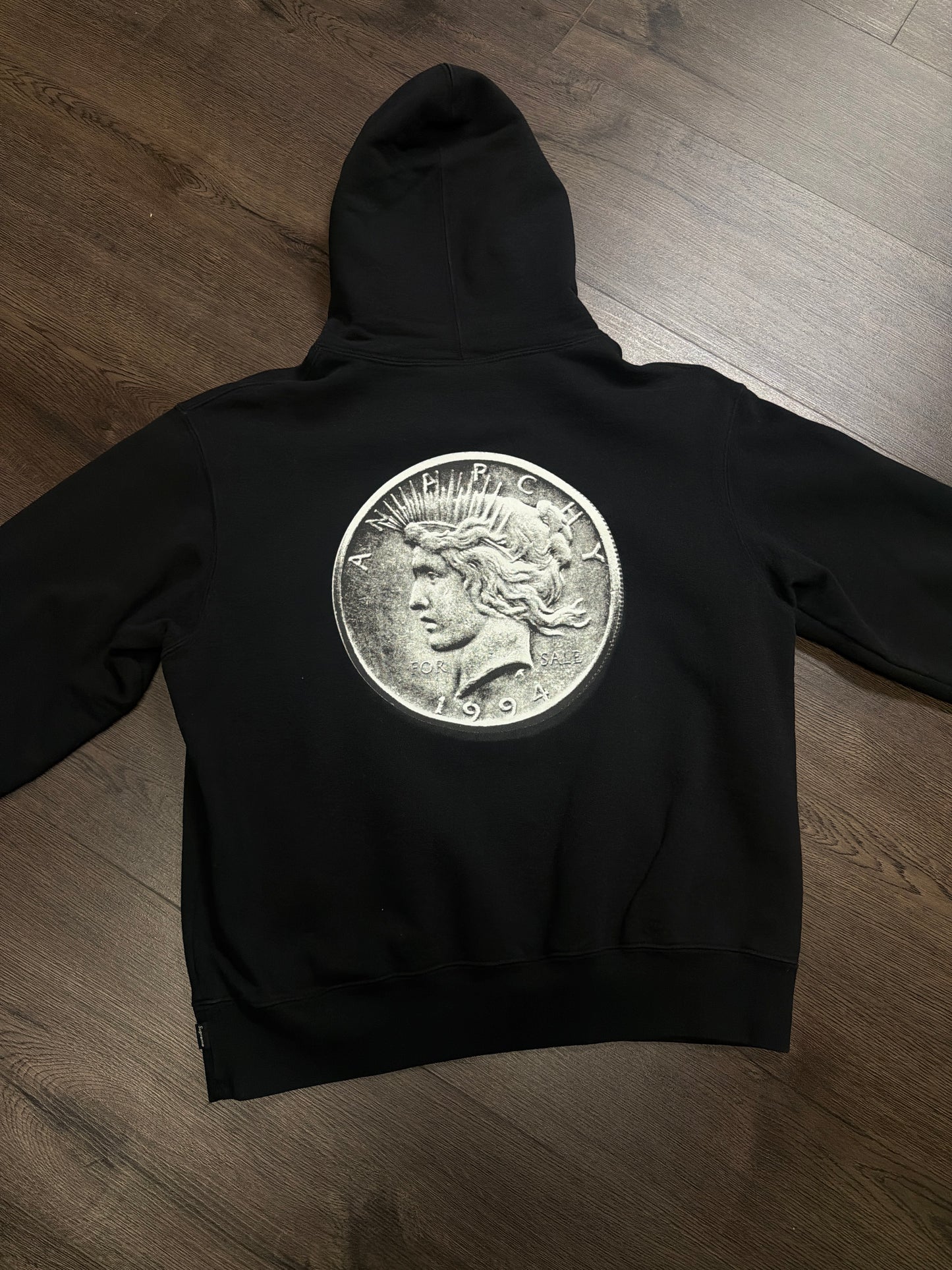 Supreme Black Coin Hoodie