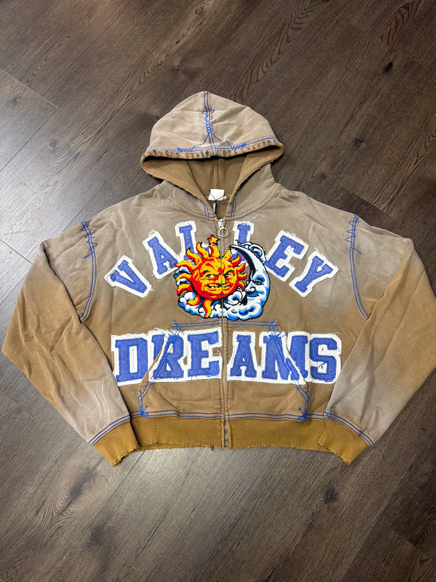 Valley Dreams Brown Sun Zip Up