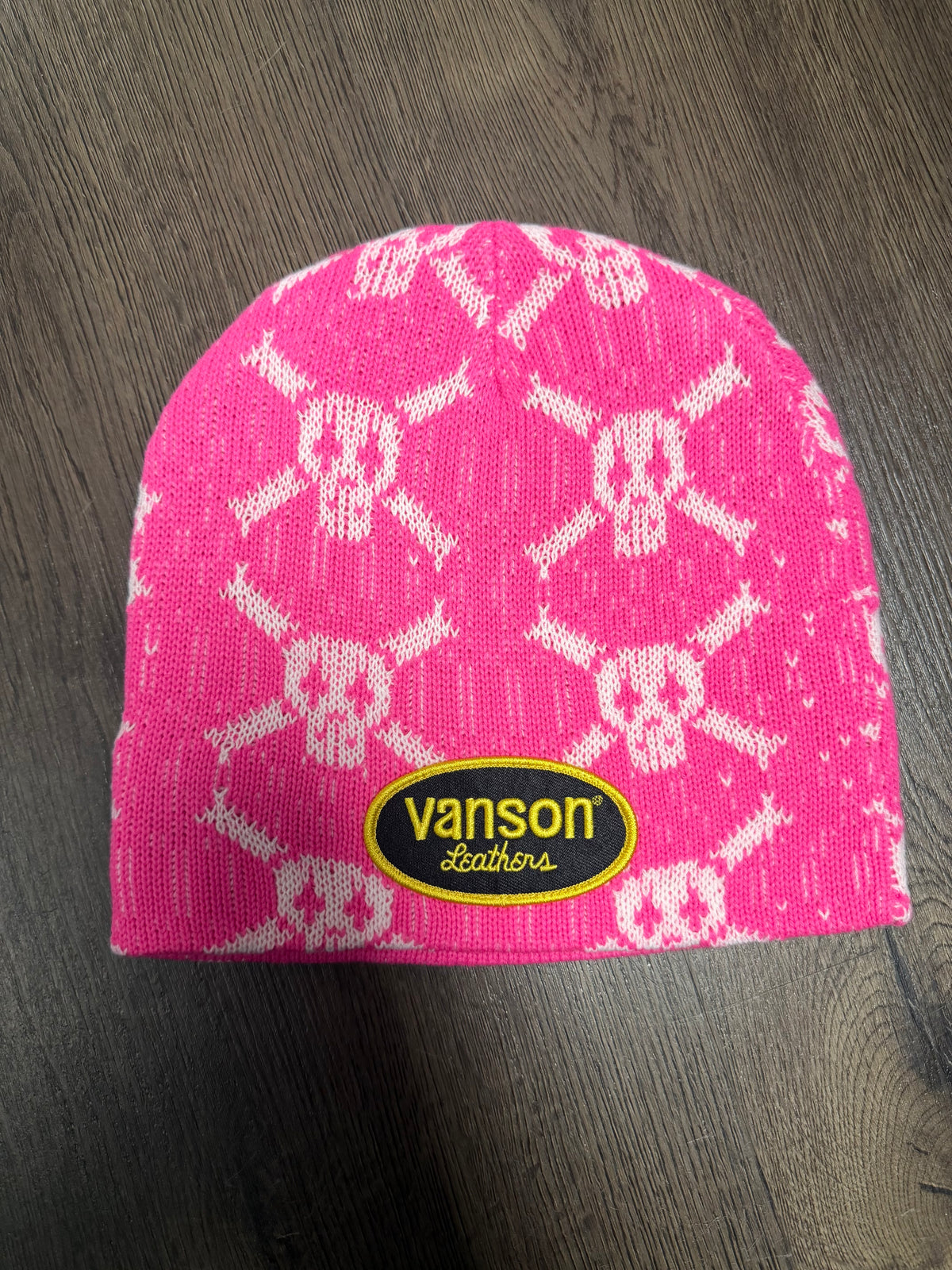 Supreme Pink Vanson Skull Beanie