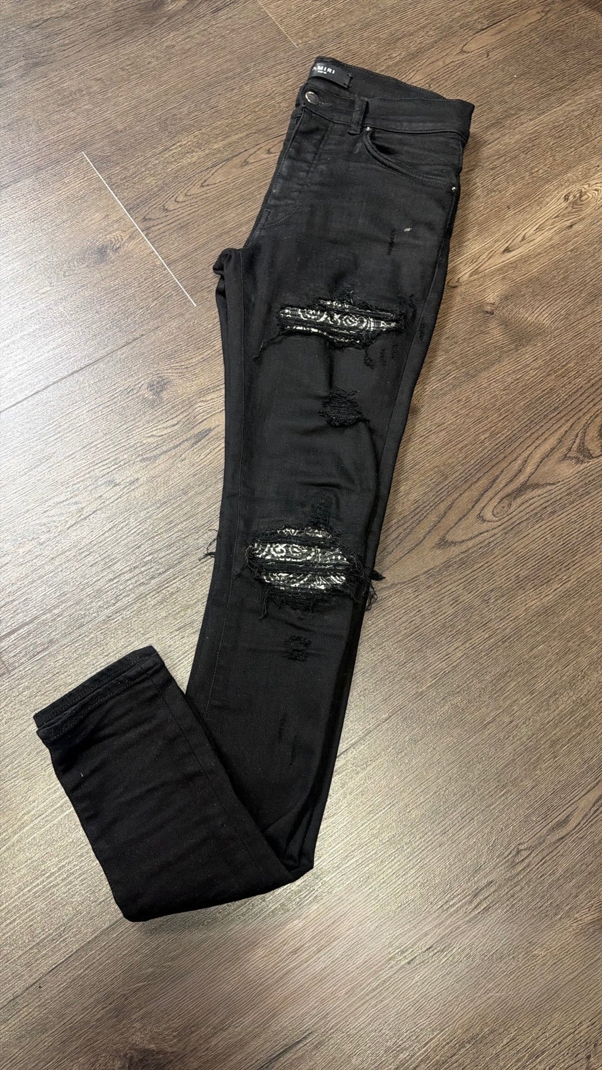 Amiri MX 1 Black Bandana Patch