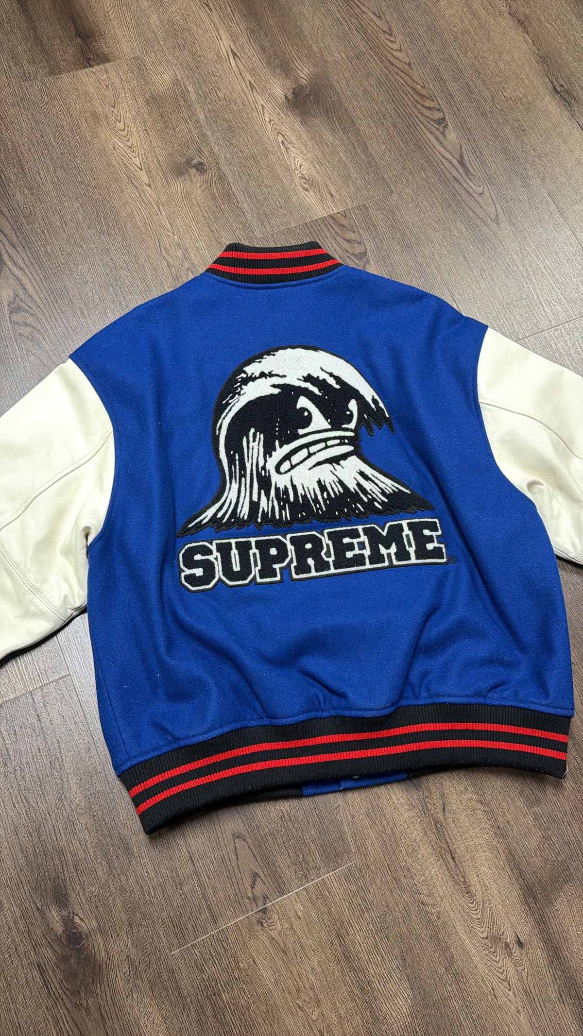 Supreme Blue Wave Varsity Jacket SS24