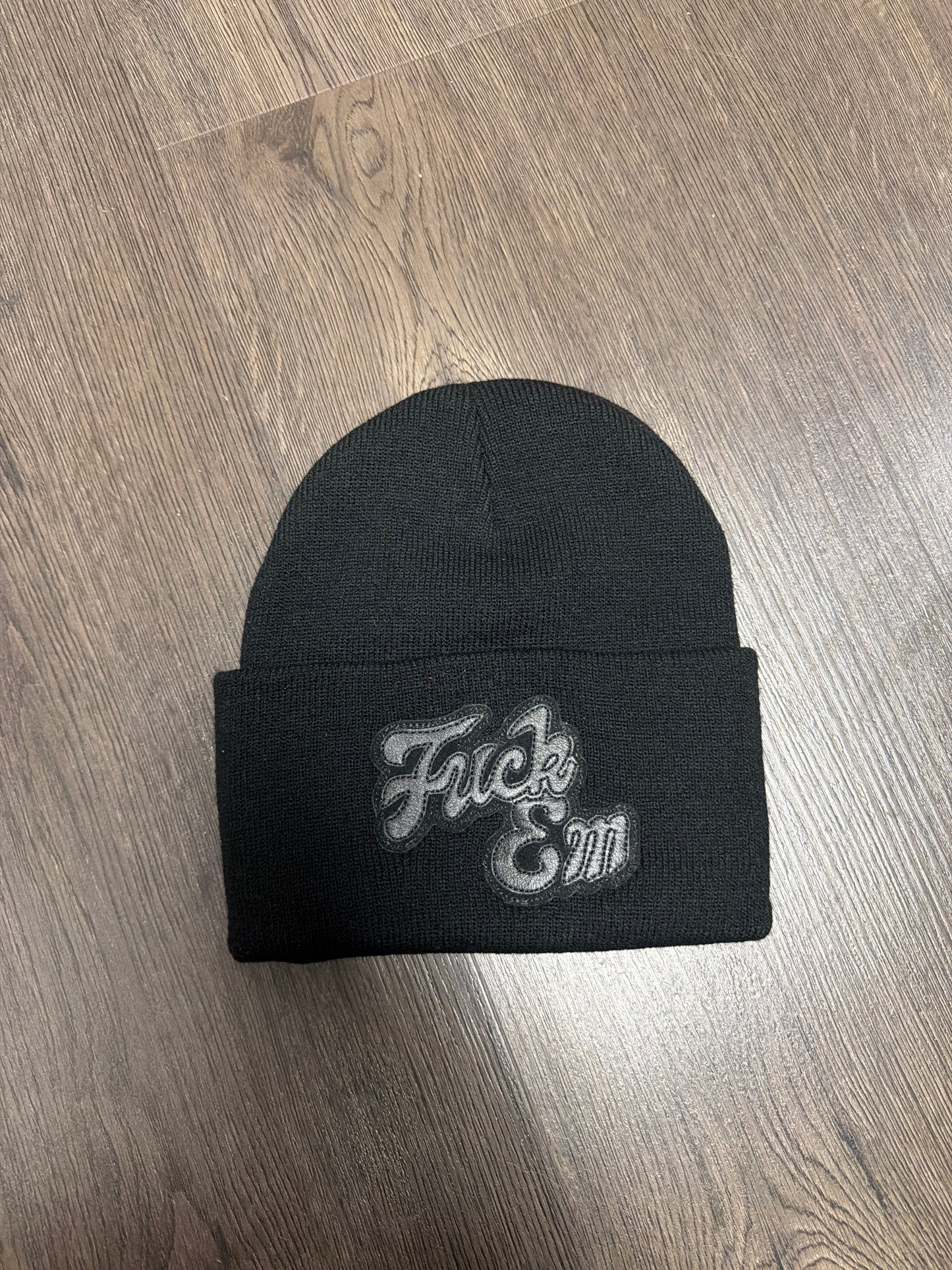 Fuck Em Black Beanie