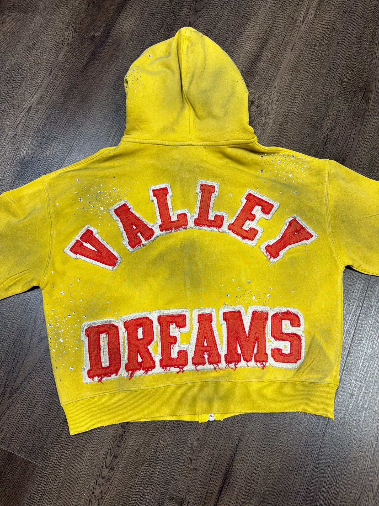 Valley Dreams Yellow/Red Studded Zip Up