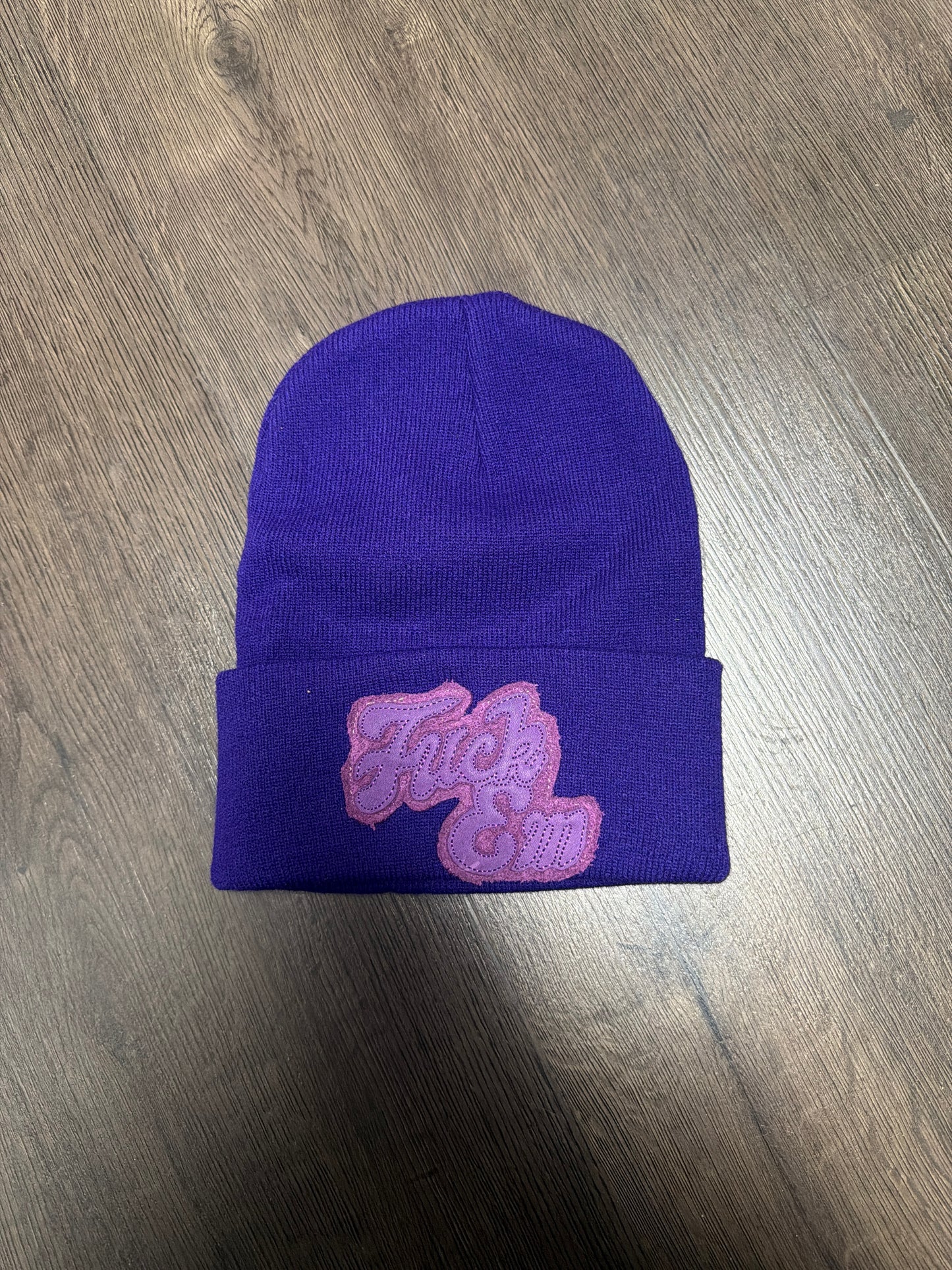 Fuck Em Purple Beanie