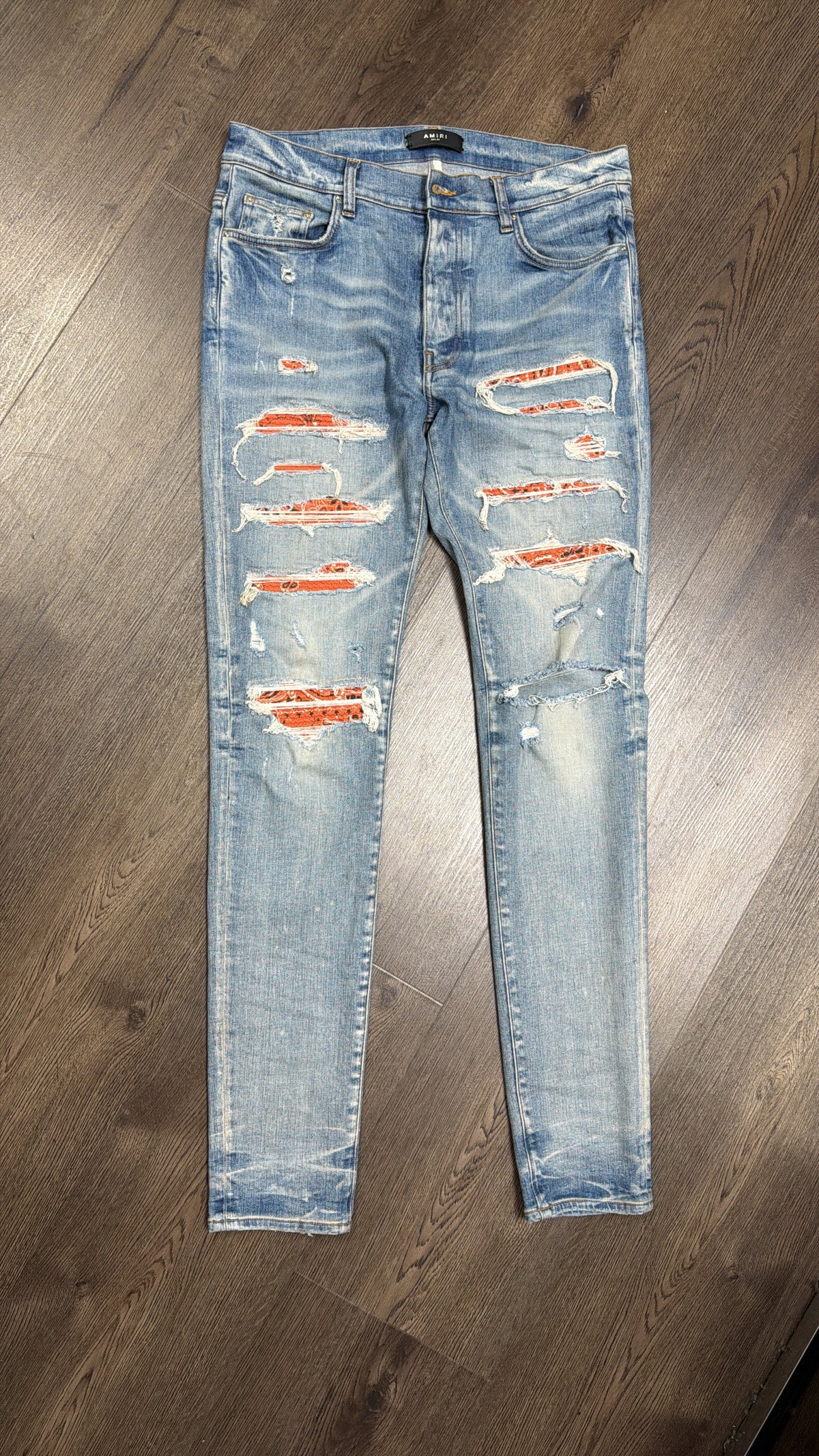 Amiri MX 1 Orange Bandana Patch
