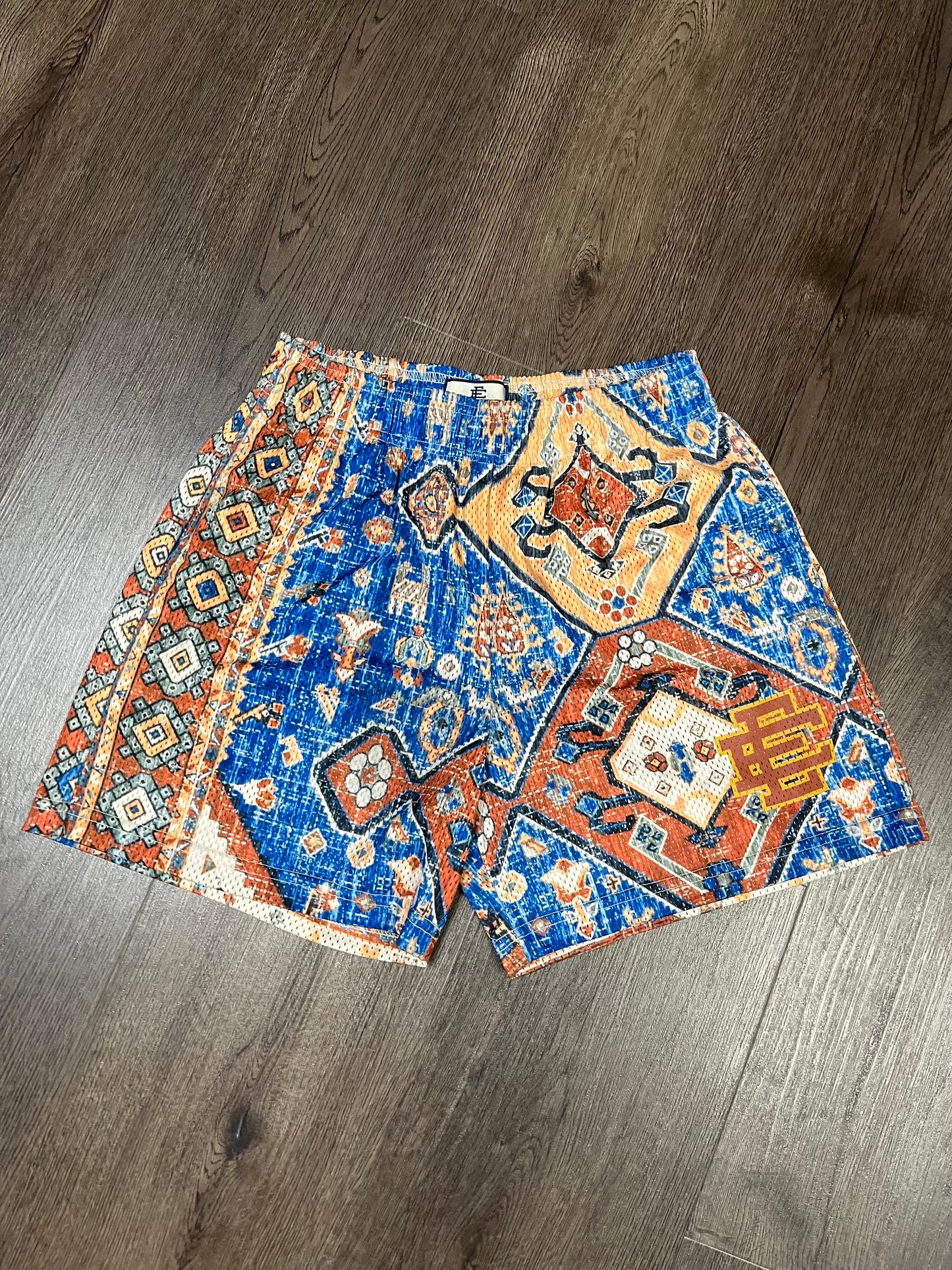 EE Brown/Blue Carpet Shorts