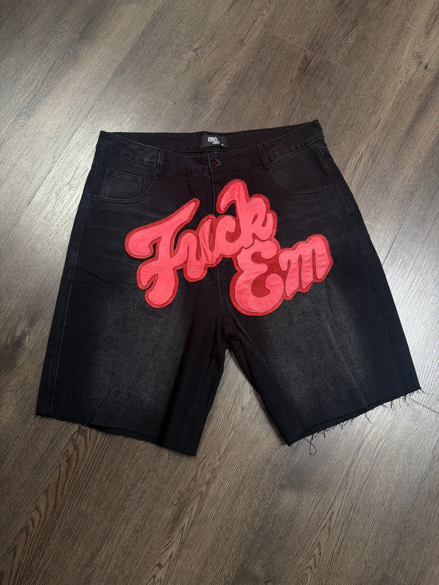 Fuck Em Jorts Red Patch