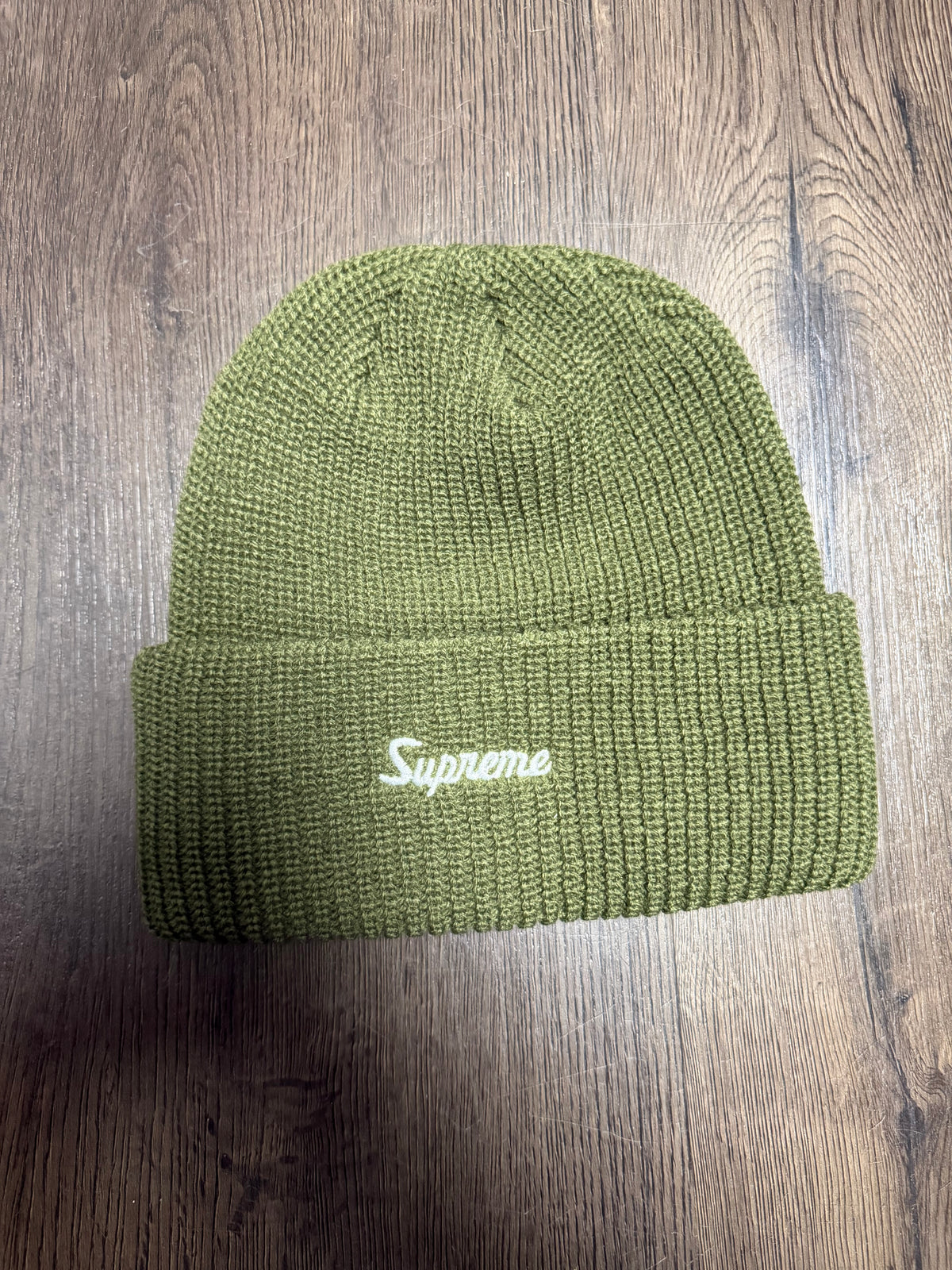 Supreme Olive Green Loose Gauge Beanie