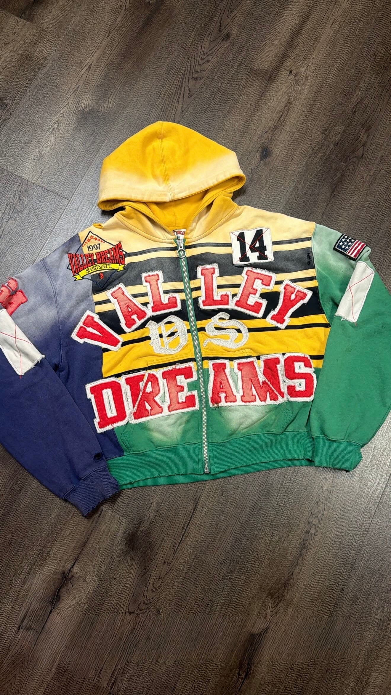 Valley Dreams Collage Zip Up