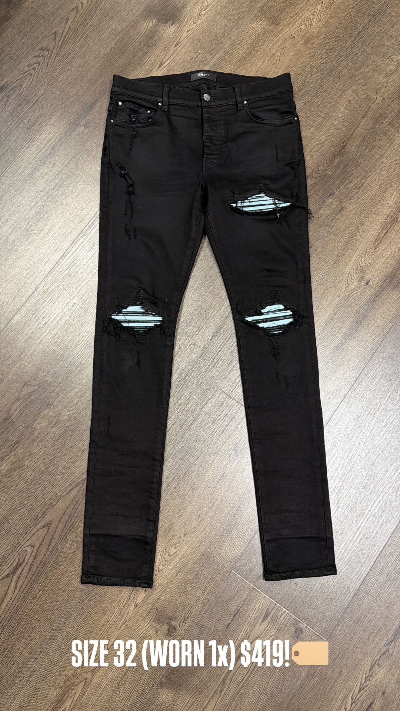 Amiri MX 1 Ice Blue Patch