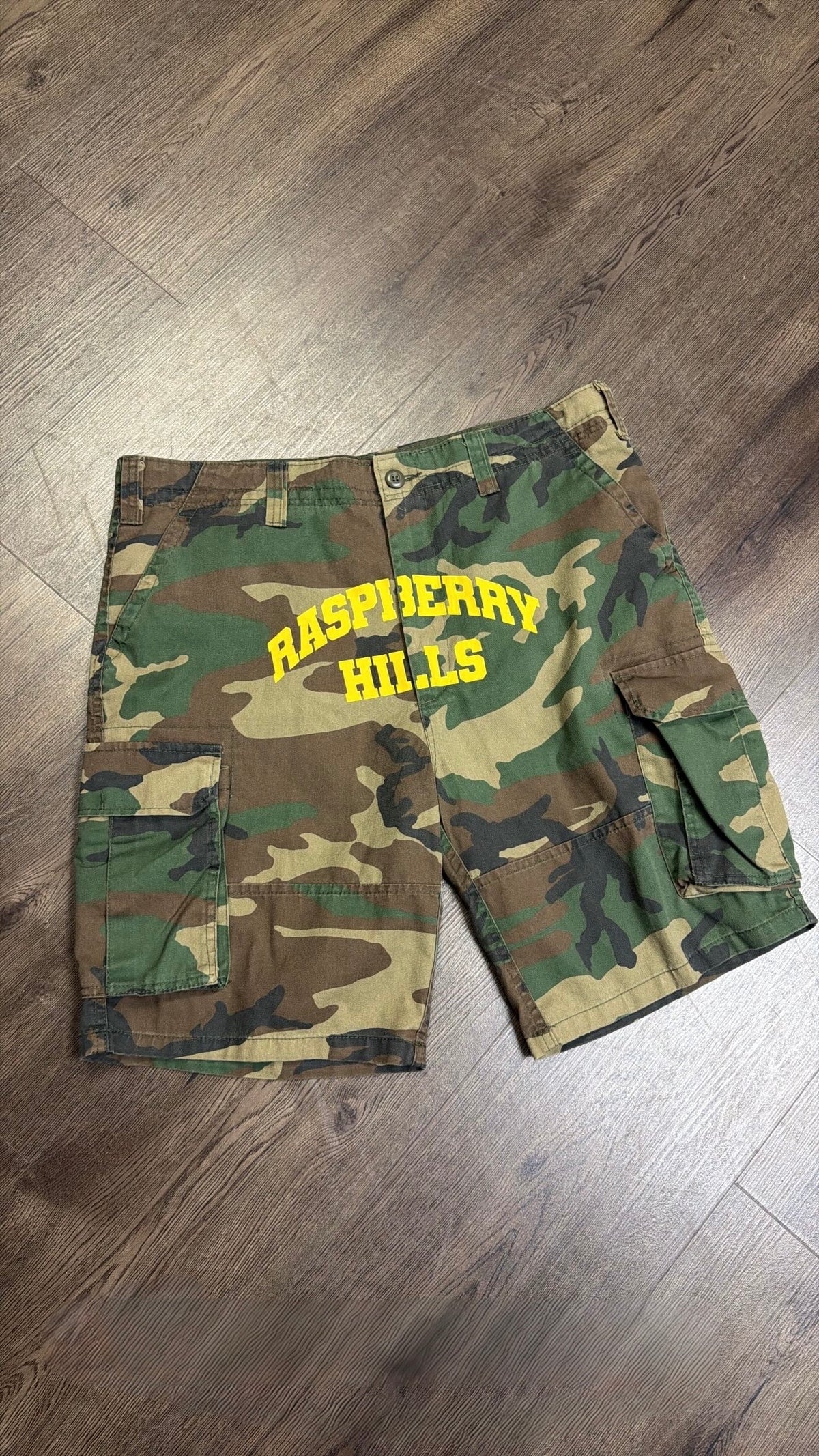 Raspberry Hills Camo Shorts