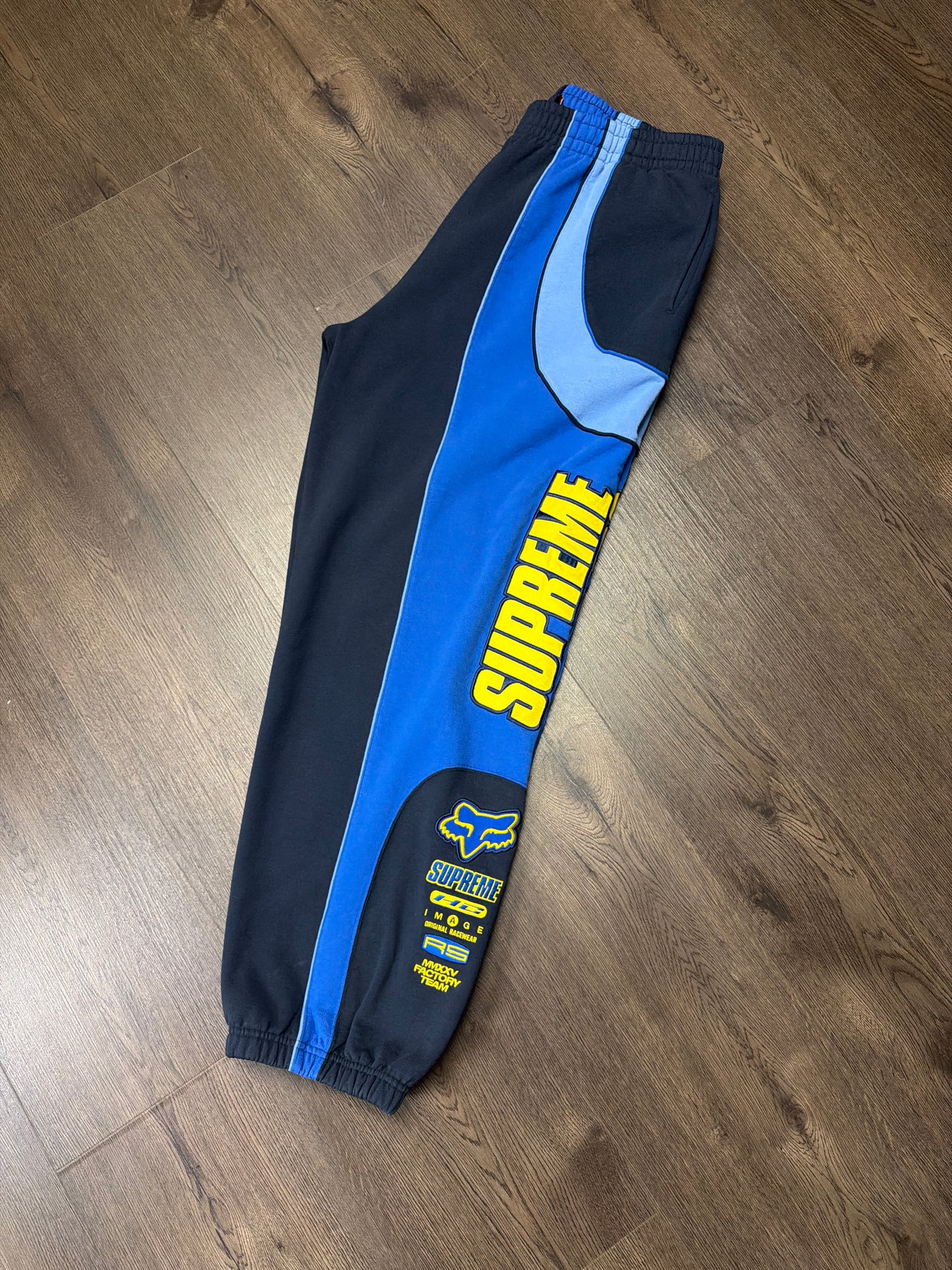 Supreme Fox Racing Blue Yellow Pants