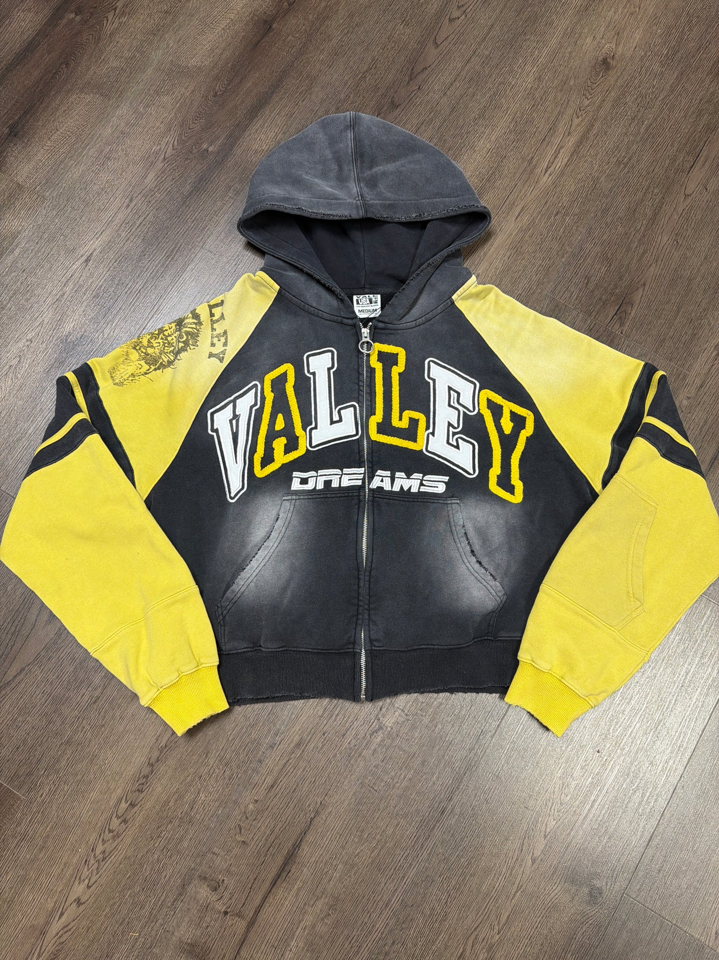 Valley Dreams Yellow/Black Zip Up