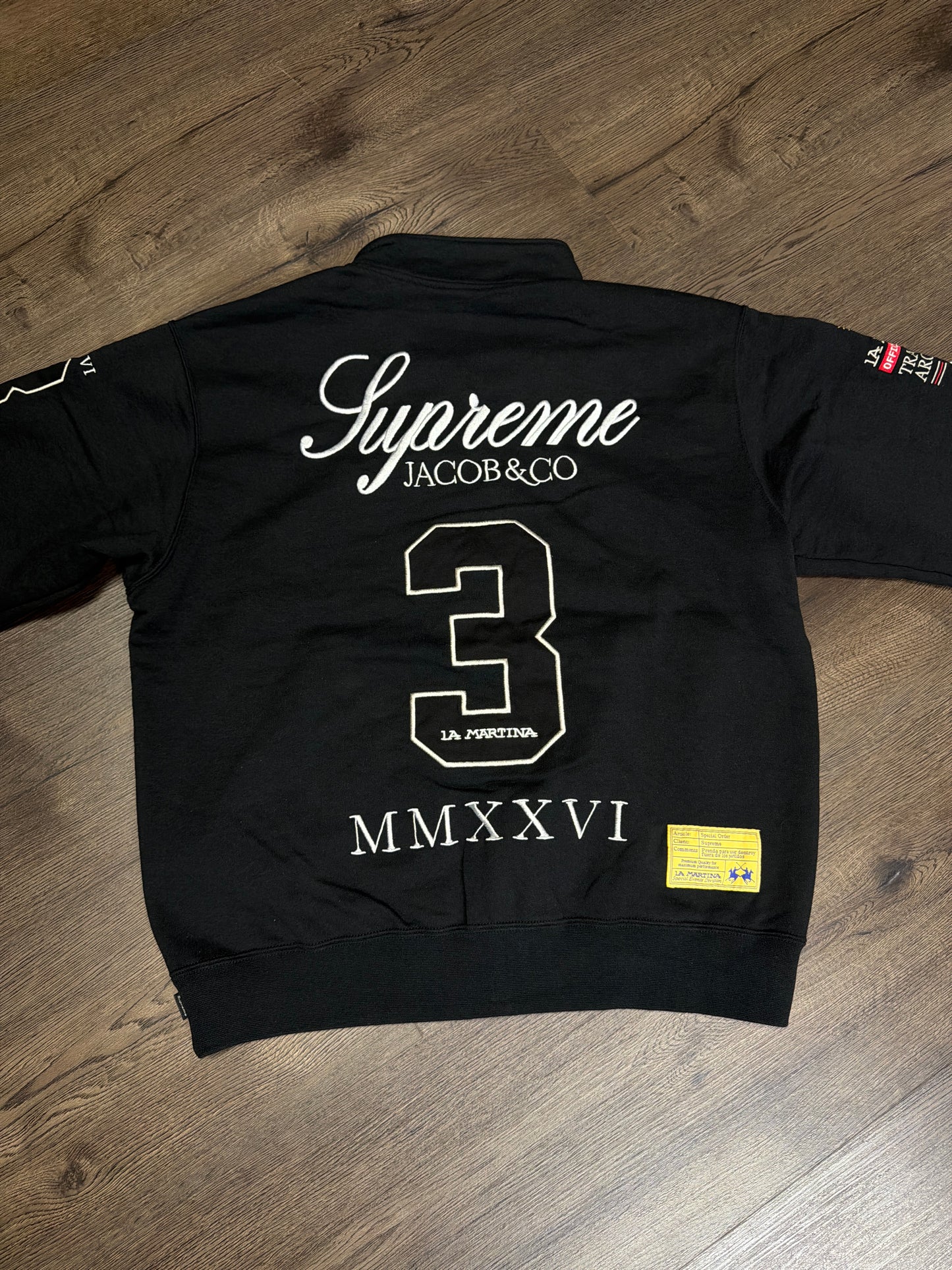 Supreme La Martina Black Full Set