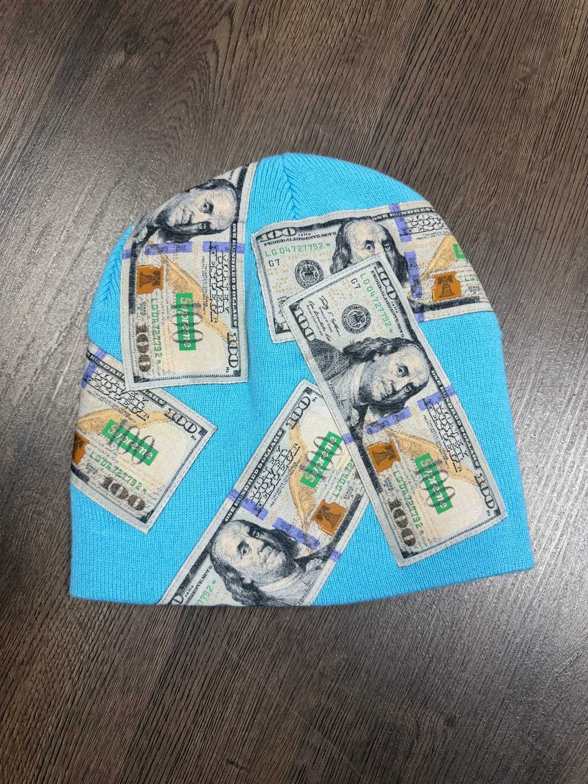 Supreme Blue Money Beanie