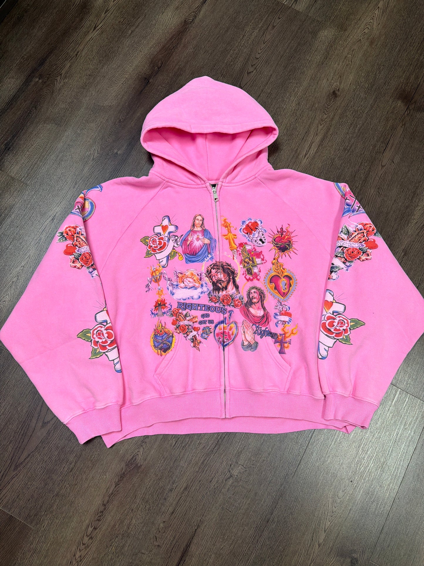 Righteous Pink Zip Up