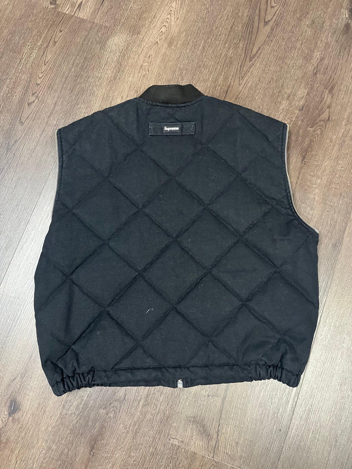 Supreme Black Vest Zip Up
