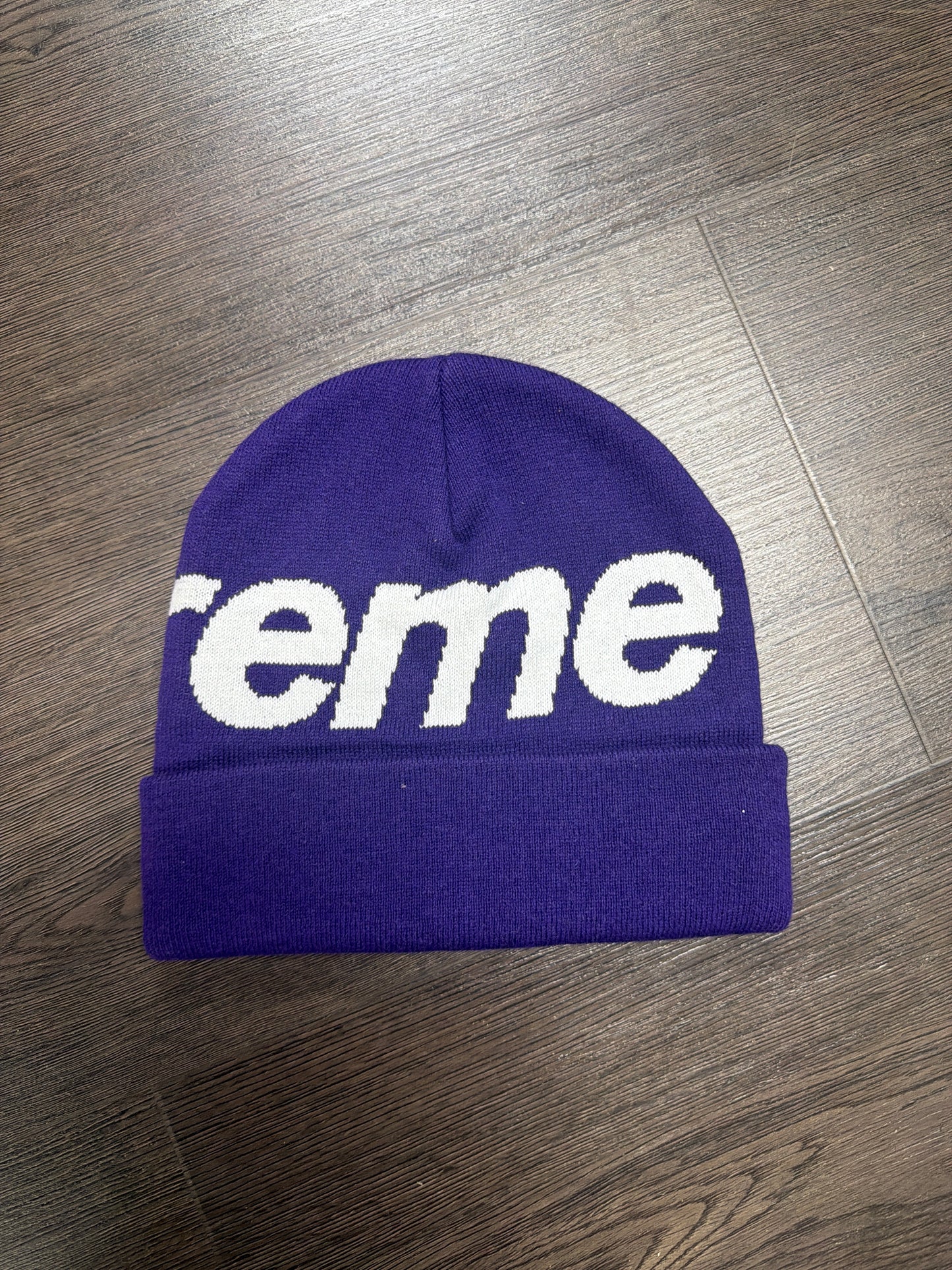 Supreme Purple Big Bogo Beanie