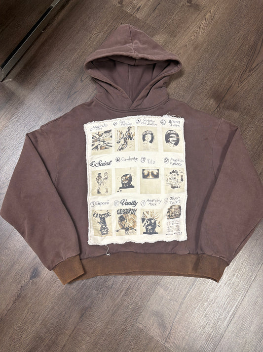 Saint Vanity Brown Pictures Hoodie