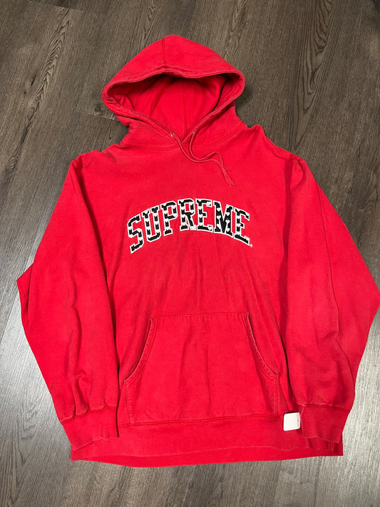 Supreme Mini Hearts Red Hoodie