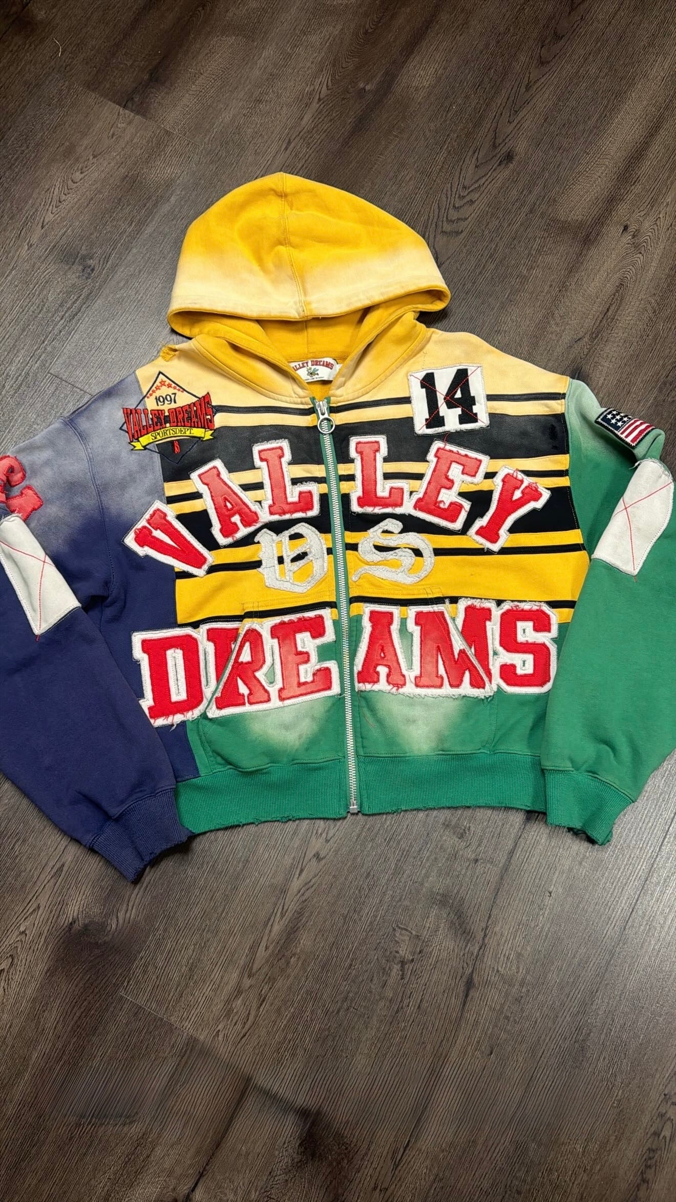 Valley Dreams Collage Zip Up