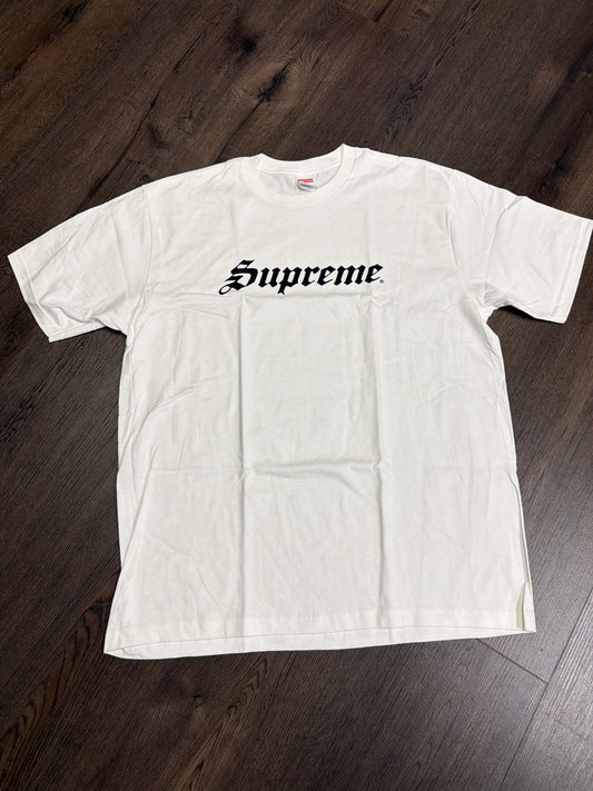 Supreme White Black Speed Tee