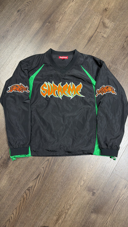 Supreme Warmup Pullover Green Orange