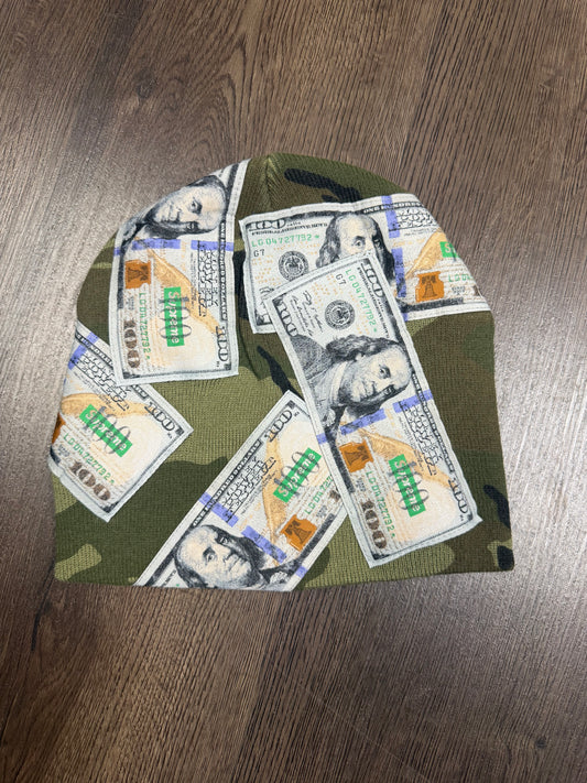 Supreme Green Camo Money Beanie