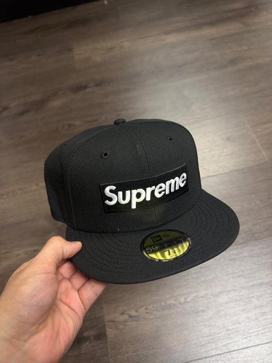 Supreme Black Box Logo Fitted Hat