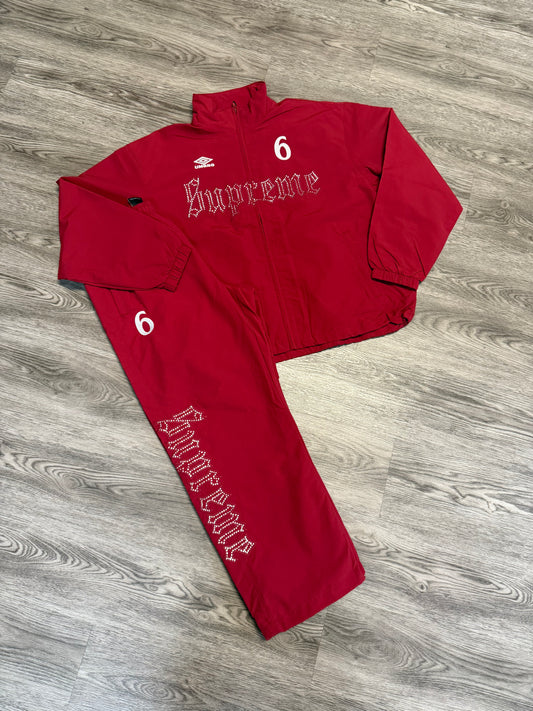 Supreme Rhinestone Red Track Set