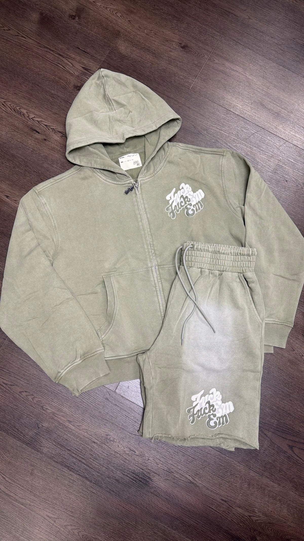 Fuck Em Olive Double Patch Set