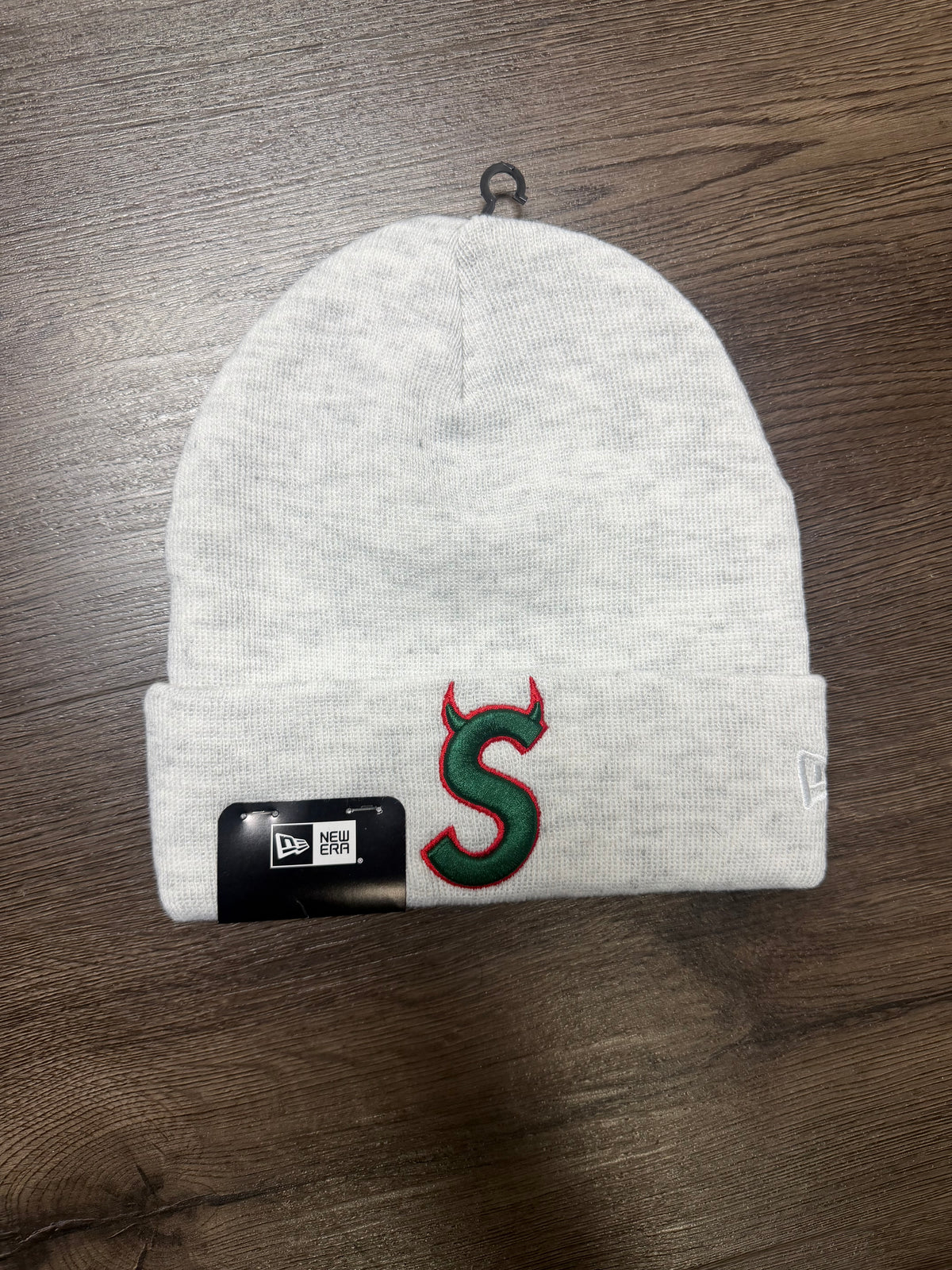 Supreme Green Red S Devil Logo Beanie