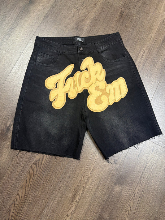 Fuck Em Jorts Cream Patch