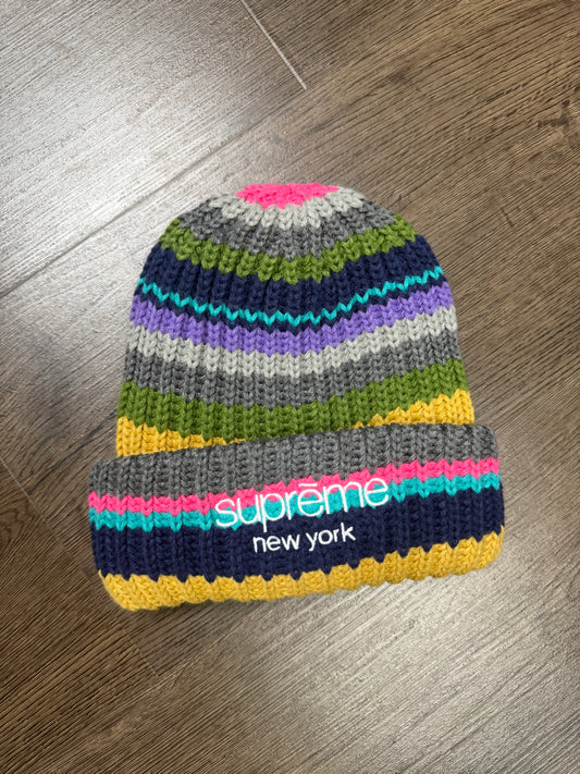 Supreme Multicolor Ribbed Beanie