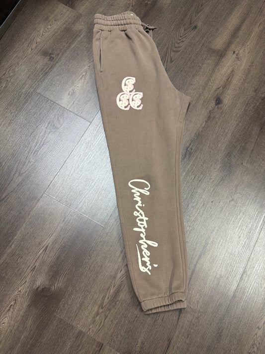 Chris Smokes Brown/Pink Sweatpants