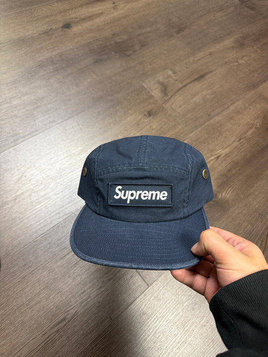 Supreme Navy Box Logo Hat