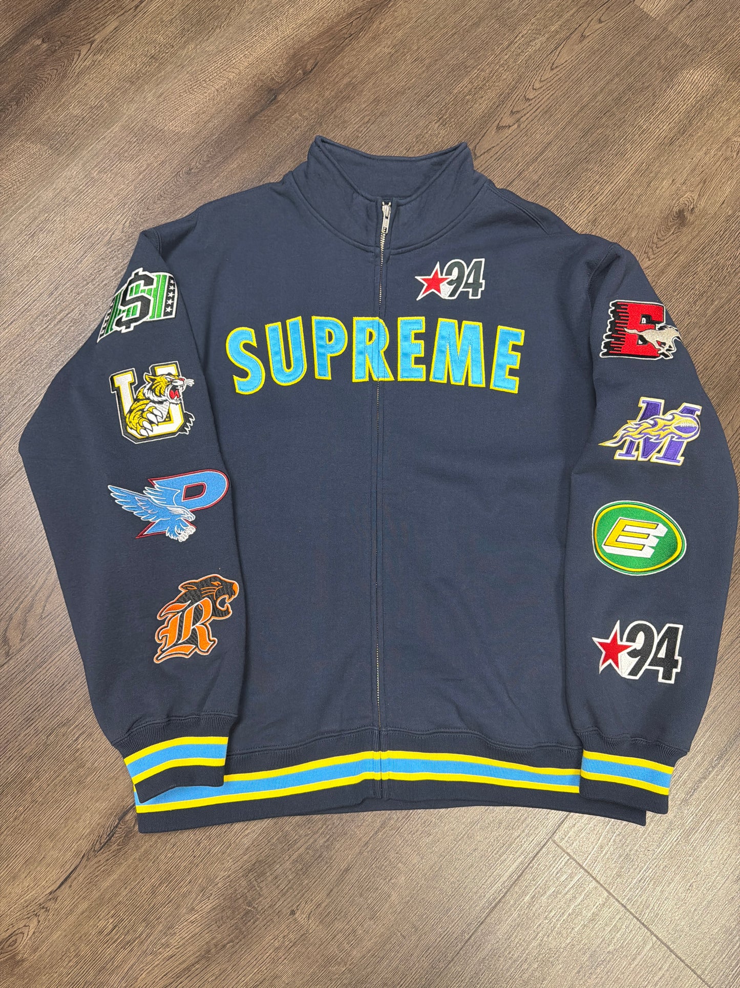 Supreme Navy Mascots Zip Up