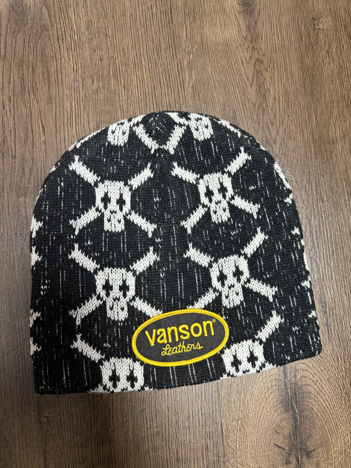 Supreme Black Vanson Skull Beanie