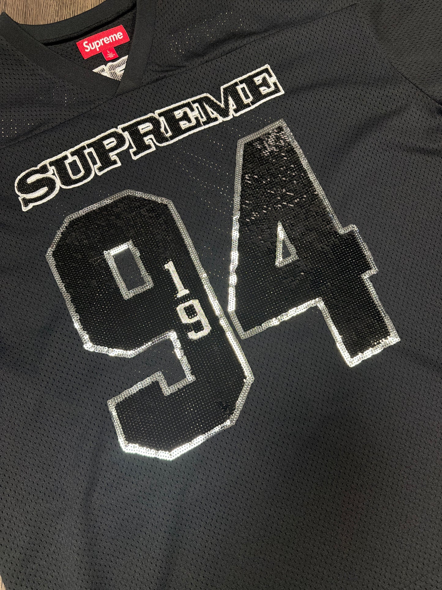 Supreme Sequin Football Jersey