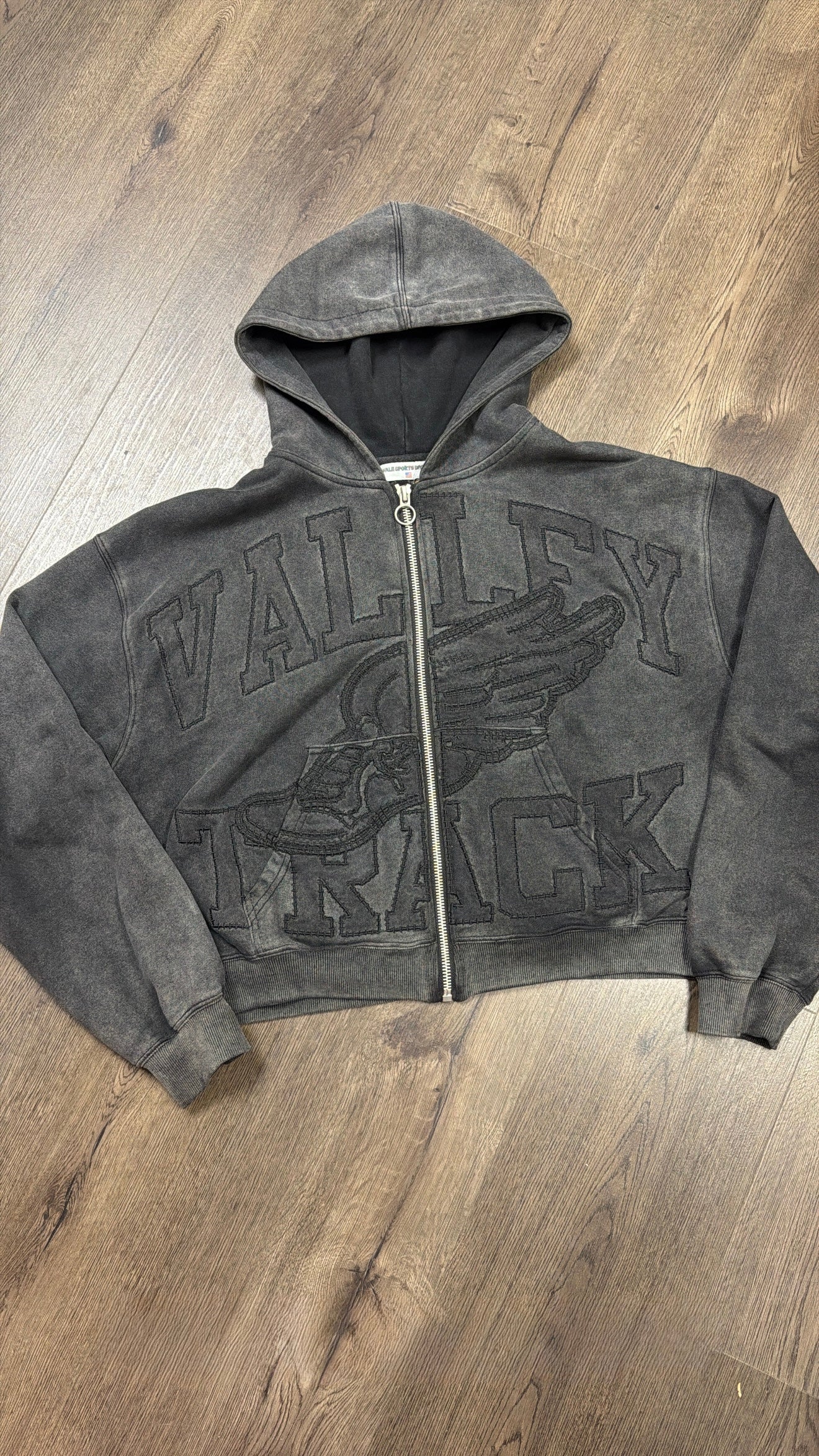 Valley Dreams Washed Black Zip Up